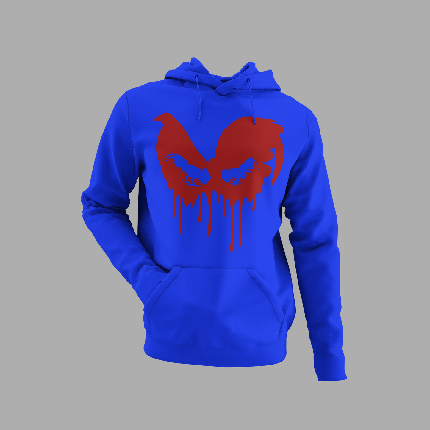Blood Gamecock With Roosters Cockfighting Hoodie