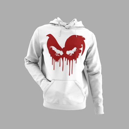 Blood Gamecock With Roosters Cockfighting Hoodie