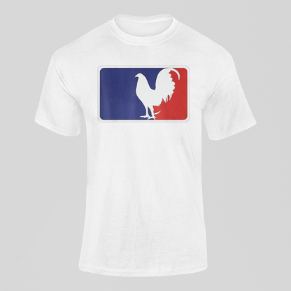 Red White And Blue Rooster Cockfighting T-Shirt