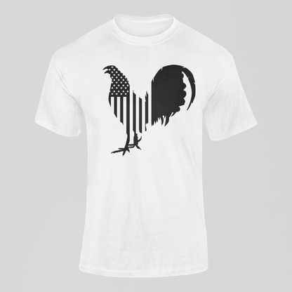 American Flag Rooster Cockfighting T-Shirt