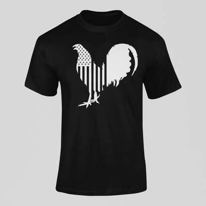 American Flag Rooster Cockfighting T-Shirt