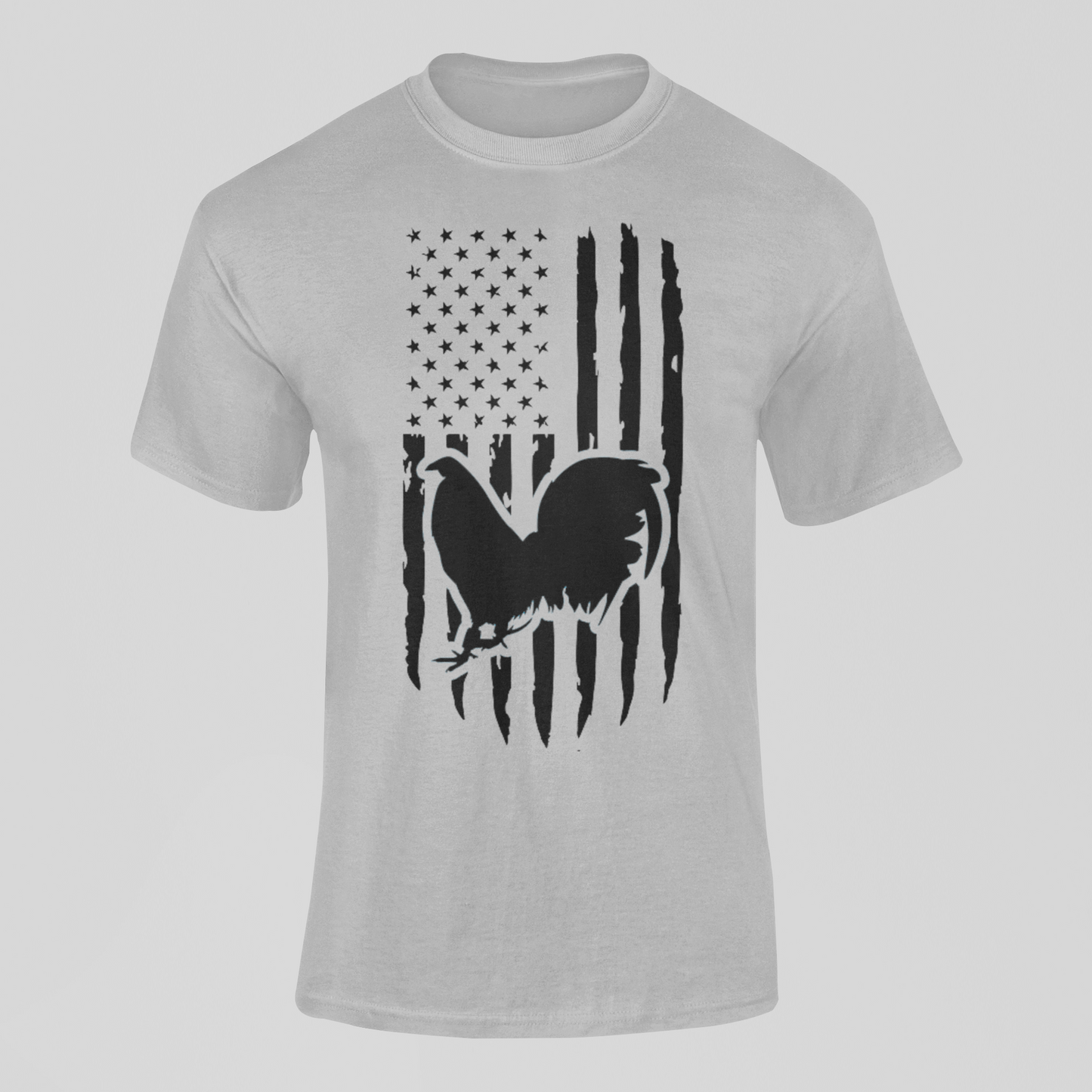 Copy of Vertical American Flag Cockfighting T-Shirt