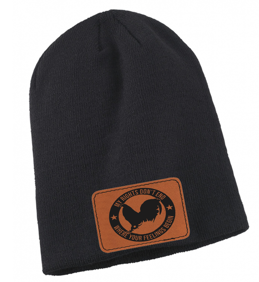 My Rights Don't End Where Your Feelings Begin Cockfighting Beanie